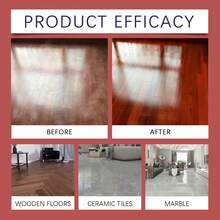 1瓶100毫升五合一地板清洁浓缩液，含海绵和毛巾，适用于木地板、瓷砖和大理石等多种表面，益生菌深层清洁去污，抛光增亮，清新香氛，家用清洁用品及家居护理 - 液體 - 查看 10