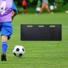 Soccer Rebounder Board, 40"X16" Portable Soccer Wall With 2 Angles Rebound, Foldable HDPE Kickback Rebound Board, Soccer Training Equipment, Passing & Shooting Practice - Black - View 9