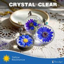 400g/300g/200g/100g UV Resin Kit, Transparent Self-Bubbling Epoxy Resin Set, High Hardness, Suitable For Jewelry Making, Silicone Molds, Coating, DIY Arts And Crafts - Multicolor - View 11