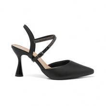 Stessy Shoes Women's Formal Pumps With Rhinestone Straps And Shiny High Heels, Luxury Comfort, 2 Shapes - 黑色 - 查看 3