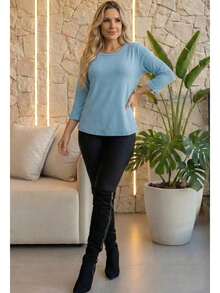 Atelie Kr Women Blouses - 藍色 - 查看 5