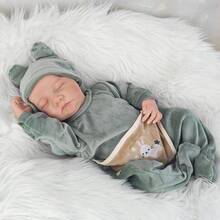 18 Inch/46cm Simulated Full Vinyl Dolls Vivid Rebirth Doll - Hand Drawn Hair The Perfect Companion Gift Birthday Gift Playhouse Toys - Multicolor - View 2