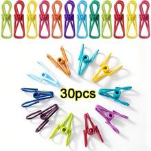 PVC-Coated Chip Clips 40pcs | Strong Sealing Clips For Food Bags & Clothes - Random Color - View 11