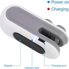 1/2/3pcs Rechargeable Mini Food Sealer Machine, USB Powered Long-Lasting Battery, Multifunctional Design: Sealing, Magnetic Base Turns Into Fridge Magnet, Ultimate Food Preservation Companion For Travel & Picnic - Multicolor - View 3