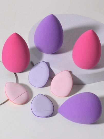 8/9/12/16PCS Makeup Tools Set Including:Makeup Sponges+Mini Air Cushion Powder Puffs
