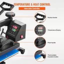 Heat Press, 12x10Inch T-Shirt Press Machine, T-Shirt Press Heat Press 30x23cm Printing Machine Heat Transfer Sublimation Machine For T-Shirts - ‎12 x 10in - View 3