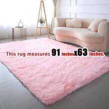 eluckya Plush And Thick Long-Pile Carpet, Super Soft And Comfortable Rug, Non-Slip Thick Pile Carpet, Suitable For Bedrooms, Living Rooms, Bathrooms, Dorm Rooms, Room Decor, Kitchen Essentials, Family Gatherings, Valentine's Day, Birthday Parties, Home Decor, Bedroom Decor. - Hồng - Xem 9