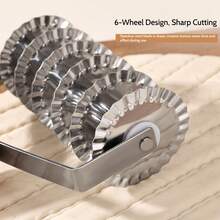 Stainless Steel Manual Dough Cutter, Pasta Maker, Vegetable Chopper - Food- Metal Kitchen Tool For Cutting Dough, Slicing Vegetables - Multicolor - View 8
