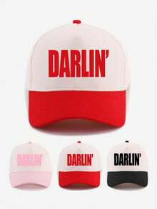 1顶“Darlin'”撞色卡车帽，成人款 - 可调节棒球帽，适合日常出行、街头风格和休闲装扮（多种颜色可选） - DARLIN' - 查看 1