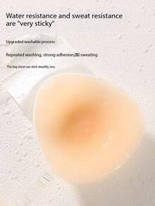 1 Pair New Silicone Invisible Strapless Bra – Self-Adhesive Backless Push-Up Cups - Multicolor - View 6