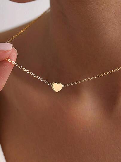 1pc Elegant Heart Shaped 925 Sterling Silver Necklace, Delicate Women's Jewelry, Suitable For Daily Wear, Dates, New Year, Valentine's Day Gifts