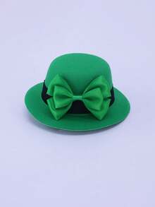 Pinza para el cabello con mini trébol de cuatro hojas - Accesorio del Día de San Patricio, Sombrero de copa verde elástico, adecuado para celebraciones y fiestas, decoración de fiesta festiva, regalo ideal para familiares y amigos - multicolor - Ver 14