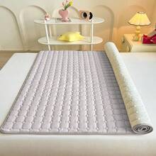 1pc Waterproof Quilted Mattress Pad, Skin-Friendly & Soft, Cozy For Bedroom Use, Fits Twin, Full, Queen, King Size Beds, Solid Color Mattress Protector, Soft Mattress Topper & Cover, Dust-Proof, Machine Washable - Bread Grid - View 40