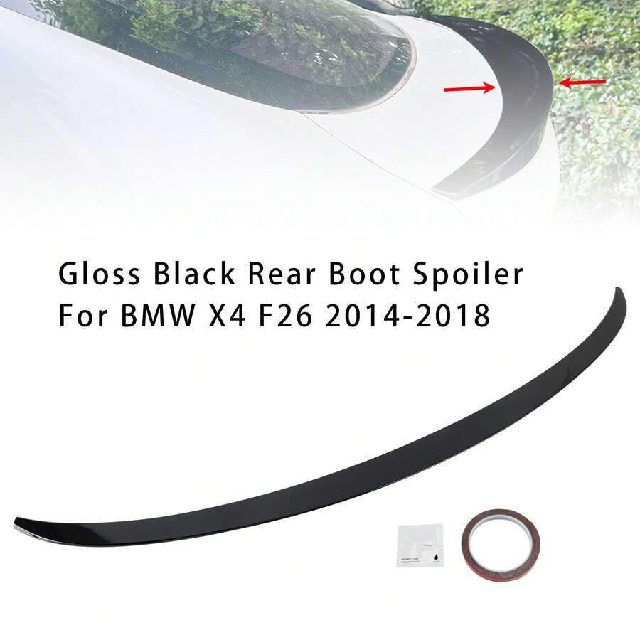 Gloss Black Rear Boot Spoiler For BMW X4 F26 2014-2018 - A - View 1