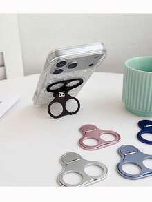 1 pieza Soporte magnético giratorio de 360° para teléfono, cargador inalámbrico Magsafe, funda magnética de teléfono con soporte de moda - Multicolor - Ver 4