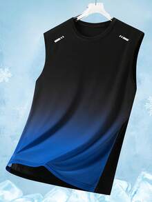 Driftmere Men's Sleeveless Sports Tank Top, Gym Workout Clothes - Blue - View 4