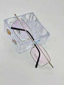 1 par de gafas con marco geométrico estrecho de TITANIUM 2503 - Plateado - Ver 4