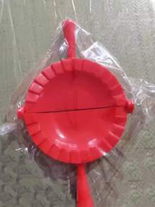 1pc Red Plastic Dumpling Mold, Pastry Mold, Suitable For Baking Tools - Multicolor - View 7