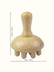 1pc Wood Therapy Massage Tools, Anti Cellulite Massager Body Scraping Lymphatic Drainage Massager,Trigger Point Wood Therapy Gua Sha Tool For Body Sculpting,Back, Legs, Full Body Use - Multicolor - View 3