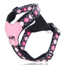 Classic Floral Adjustable Printed Webbing Pet Harness, Double-Layer Fabric, 4-Point Adjustable, Anti-Burst And Escape-Proof Dog Chest Harness - Multicolor - View 21