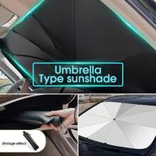 Car Windshield Sunshade, Foldable Windshield Sun Umbrella, Windshield Cooling Umbrella For Daily, Sun Visor, Sunshade Cover, Durable Sun Shade, Sunshade For Car Outside, UV Protective Sunshade - Tấm che nắng xe hơi - Xem 5