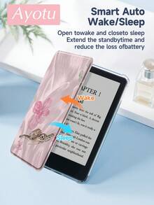 Ayotu 1pc Turtle & Hibiscus Flower Tablet Sleeve & Kindle EBook Cover, Compatible With IPad 10th Gen, IPad 11/Air 4/Air 7, 9.7", Galaxy Tab A9 Plus, Kindle (11th Gen-2024), Kindle Paperwhite 12th Gen 2024, Stylish & Minimalist Pattern, Great Holiday Gift - Multicolor - View 9