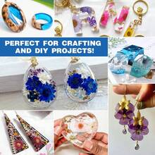 400g/300g/200g/100g UV Resin Kit, Transparent Self-Bubbling Epoxy Resin Set, High Hardness, Suitable For Jewelry Making, Silicone Molds, Coating, DIY Arts And Crafts - Multicolor - View 2