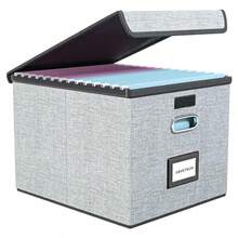 zxxFile Organizer  wit Lid Griscaja de oficina - gris - Ver 1