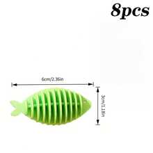 4/8个装防缠绕洗衣球，软橡胶鱼形烘干球，彩色洗衣机清洁球，适用于家庭日常洗涤和旅行洗涤 - 彩色 - 查看 16