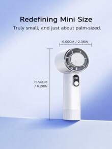 1pc 100-Speed Ice Compress Cooling Fan - Portable Mini AC With Comfort Grip, Free Type-C Cable, Summer Outdoor Travel Essential | Fast Cooling Personal Fan - Multicolor - View 3