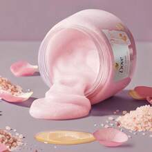 Dove Himalayan Salt & Rose Oil Body Scrub Exfoliates And Deeply Nourishes For Smooth, Radiant Skin 15 Oz - Muối Himalaya và tinh dầu hoa hồng - Xem 5