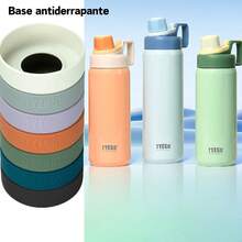 TYESO 900ML (30OZ) Vacuum Insulated Water Bottle With Carrying Handle, Iridescent Colors. Stainless Steel Coffee Cup With Straw, Thermal Bottle, Thermal Cup, 100% Leak-Proof, Keeps Temperature For 24 Hours For Hot/Cold Drinks Or 10 Hours For Hot Drinks. Suitable For Water, Iced Tea, Coffee, Smoothies And Other Beverages. An Ideal Choice For Festive Or Birthday Gifts. - Rosa - 查看 20