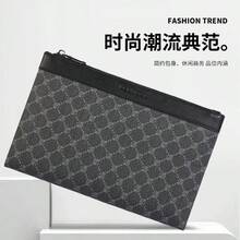 2026新款时尚男士手拿包，男士旅行必备收纳包 - 黑色 - 查看 6