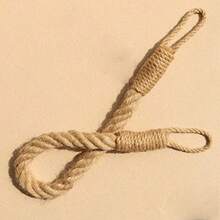 4-Piece Curtain Tiebacks With Twisted Hemp Rope - Decorative Handmade Holdbacks For Curtains Khaki - 4 - View 5