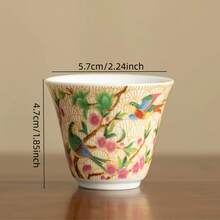 Enamel Palace Style Uplifting Teapot Set, Ceramic Chinese Kung Fu Tea Set With Teapot, Tea Cups, Water Pot For Home Use - Multicolor - View 7