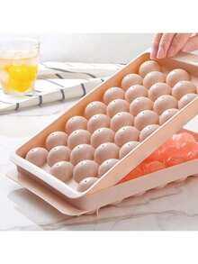 33pcs Reusable Plastic Round Ice Ball Mold, Suitable For Making Fruit Ice Balls, Creative Ice Cube Tray Summer Drink Tool - Multicolor - View 5