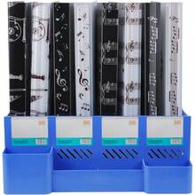 1个40格乐谱文件袋 | 纸质文件收纳袋，空白乐谱袋，A4尺寸塑料材质（乐器黑色） - 樂器黑色 - 查看 5