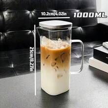 1pc Water Pitcher With Lid & Spout - Hot/Cold Beverages, Heat-Resistant, Ideal For Iced Tea, Lemonade, Refreshments - Multicolor - View 10