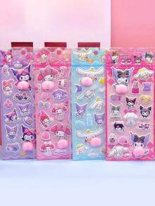 3D Embossed Cute Stress Relief Stickers, Decorative Stickers - Multicolor - View 7