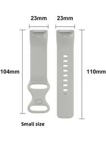 这款 Fitbit Charge 5/6 硅胶表带采用硅胶材质，柔软亲肤，防水易清洁，搭配时尚的 8 字形表扣设计，多种颜色和尺寸可选，男女皆宜。是运动、休闲和商务场合的理想替换表带。 - Charge 5/6 - 查看 9