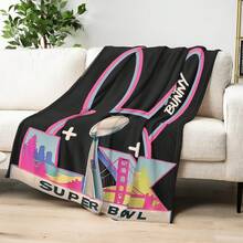 Coperta in pile con motivo cartoni animati Tu, morbida e confortevole, multifunzionale, ideale come plaid per casa, ufficio, divano, letto, regalo, accessorio essenziale e accogliente - Multicolore - Visualizzare 5