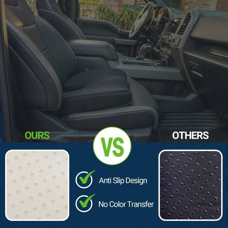 Tailbone Pain Relief Office Chair Seat Cushion, Memory Foam Gel Seat Cushion For Sciatica Pain Relief With Washable Cover, Butt Cushion For Long Sitting, Mesh, Black - 網狀黑色 - 查看 1