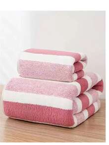 2条装速干超柔软超细纤维毛巾套装，吸水性强，适用于健身房、海滩、旅行、家庭浴室等场所，聚酯纤维材质，是商业清洁的理想之选，也是一份很棒的礼物。 - 彩色 - 查看 12