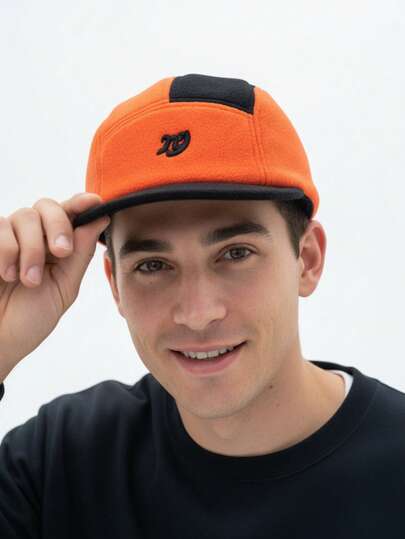 女士休闲复古街头风棒球帽；撞色设计；刺绣字母；柔软帽冠，长帽檐；羊毛混纺材质；百搭款式。冬季棒球帽；适合滑雪、露营和其他户外活动；情人节、同学聚会、朋友生日派对的理想礼物。