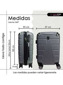 Nueva, Maleta Viaje en Cabina, Evita Filas, Ahorra tiempo, Maleta, Viajes Vacaciones,  Ligereza, Diseño Moderno, Equilibrio, Perfecto, Full Color,  Ideal, Equipaje Gratis, Suave,  Reforzada, Alta Resistencia, Comodidad, Tonos llamativos, Juvenil, Movilidad, Varios Colores, , Tamaño Estándar, Silencioso, Adaptable, Avion, Azul, Rosa, Negro, Plateado, Lila, Menta, Colores, Kit, Importante, Profesional, Perfecta - Plateado - Ver 4