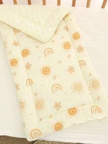 新生儿婴儿床豌豆绒小号床垫 - 彩色 - 查看 22