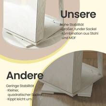 Schmuckschrank, Schmuckaufbewahrungsbox,Spiegelschrank, mit rahmenlosem Ganzkörperspiegel, für Halsketten, Ohrringe, Armbänder, Uhren und Ringe - Mehrschichtige Schmuckbox für Zuhause/Valentinstagsgeschenk für Freundin/Partnerin,360° drehbar, abschließbar - ‎Weiß + Schwarz - Übersicht 9