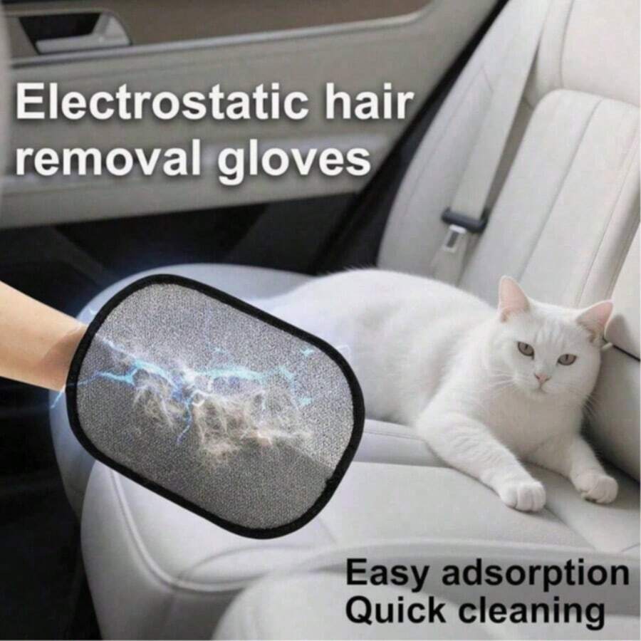 1pc Pet Hair Removal Glove – Reusable Fur Cleaning Glove For Cats And Dogs, Effectively Removes Pet Hair From Carpets, Sofas, Pet Beds And Furniture, Easy To Use Household Cleaning Tool - Multicolor - View 1
