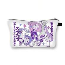 Mattel KPOP Idol Fandom Makeup Bag, Cute Lightweight High-Quality Storage Pouch, Breathable Large Capacity, Popular - Multicolor - View 2