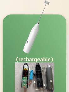 1个电动可充电迷你奶泡器，电动搅拌器，小型厨房及餐饮工具，手持式咖啡奶泡器，奶泡器，电动搅拌棒，家用微型电动奶泡器，手持式奶泡器 - 彩色 - 查看 11